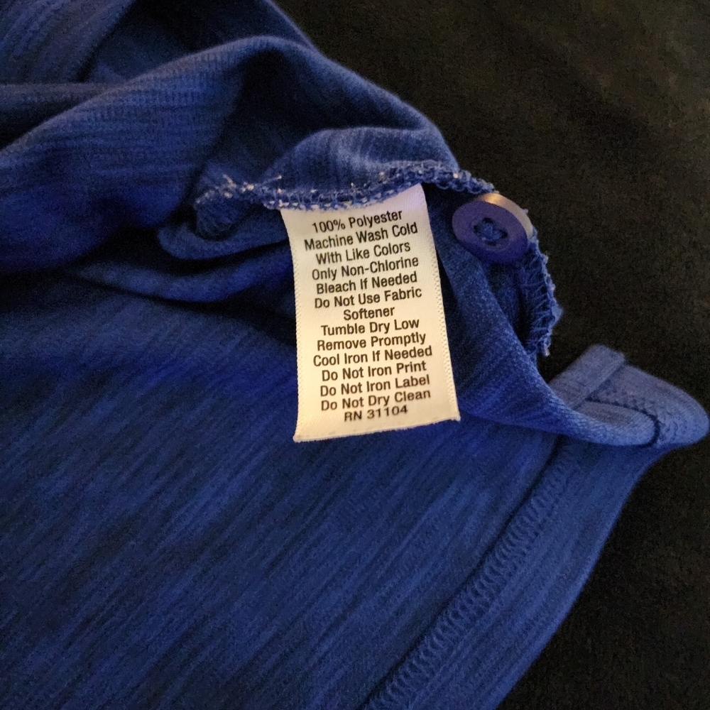 ZELOS Polo Shirt | Boys L | Vibrant Blue - Picture 4 of 5